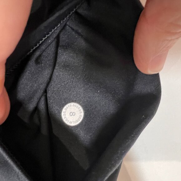 Lululemon Fast & Free w/Pockets Black Leggings Size 8 - Picture 5 of 5